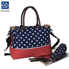 wholesale fashion dot diaper tote bag for mother